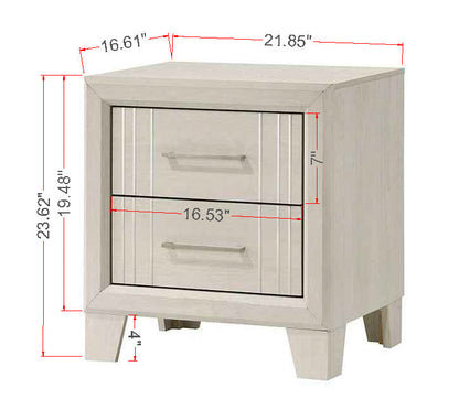 Charlie White Panel Bedroom Set from Crown Mark - Luna Furniture