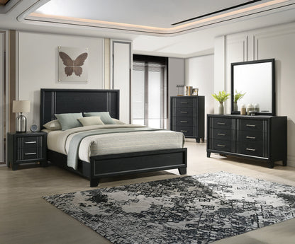 Charlie Charcoal Full Panel Bed from Crown Mark - Luna Furniture