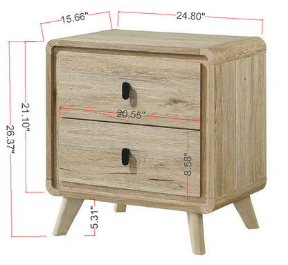 Dawson Light Wood Panel Bedroom Set from Crown Mark - Luna Furniture