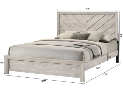 Valor Beige King Panel Bed from Crown Mark - Luna Furniture