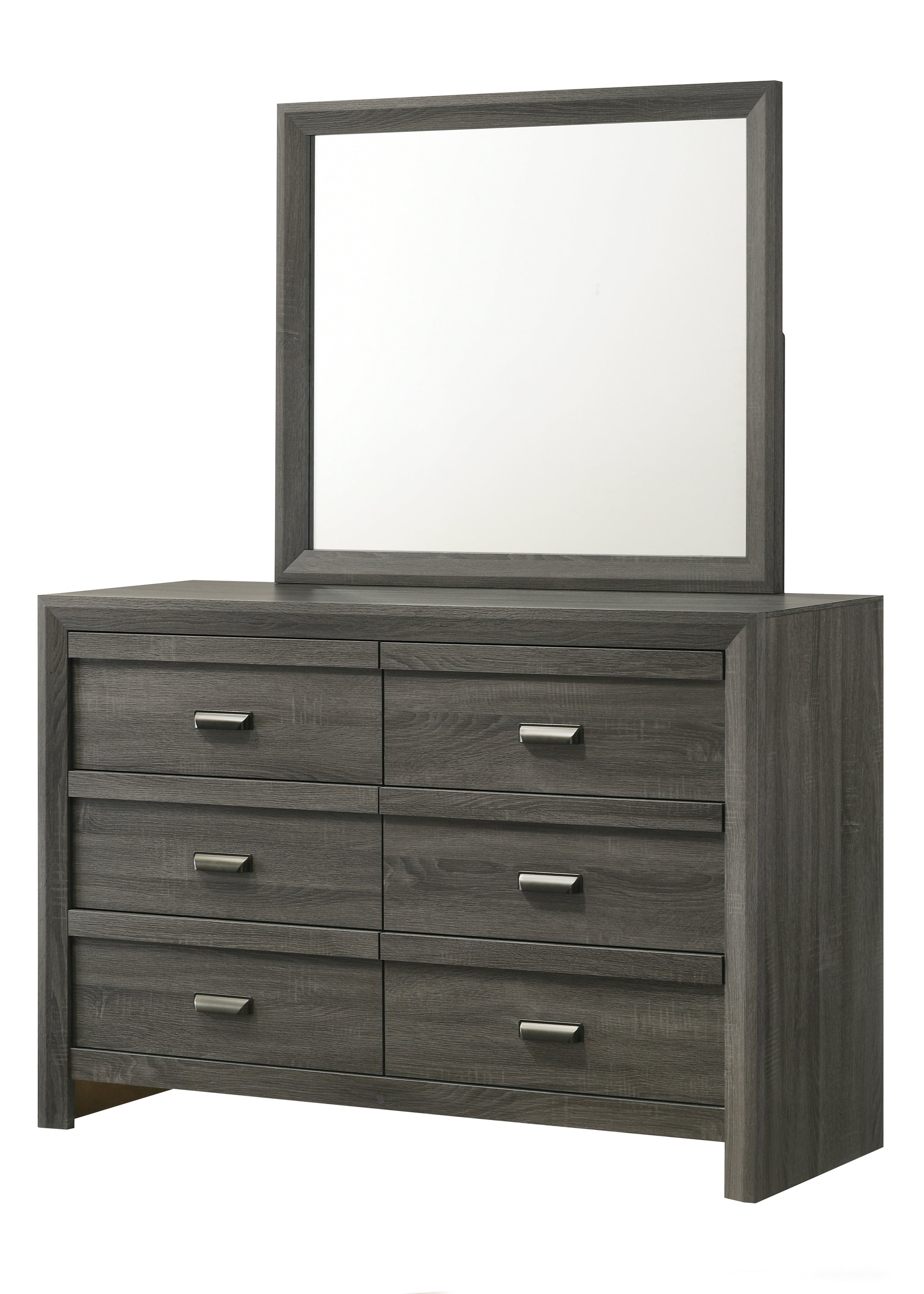 Valor Gray Bedroom Mirror (Mirror Only) from Crown Mark - Luna Furniture