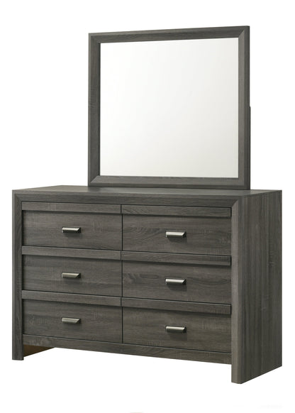 Valor Gray Bedroom Mirror (Mirror Only) from Crown Mark - Luna Furniture