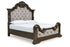 Maylee Dark Brown California King Upholstered Bed -  Ashley - Luna Furniture