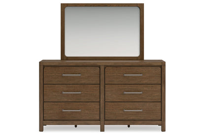 Cabalynn Light Brown Dresser and Mirror -  Ashley - Luna Furniture