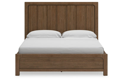 Cabalynn Light Brown King Panel Bed with Storage -  Ashley - Luna Furniture