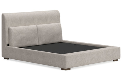 Cabalynn Light Brown Queen Upholstered Bed -  Ashley - Luna Furniture
