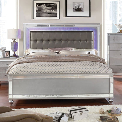 Brachium Silver Contemporary Bedroom Set
