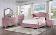 Zohar Pink Upholstered Glam Bedroom Set