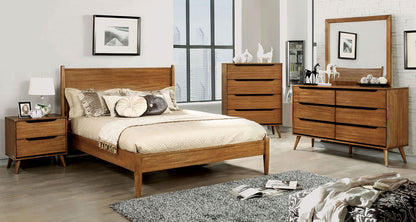 Lennart Oak Mid-Century Bedroom Set