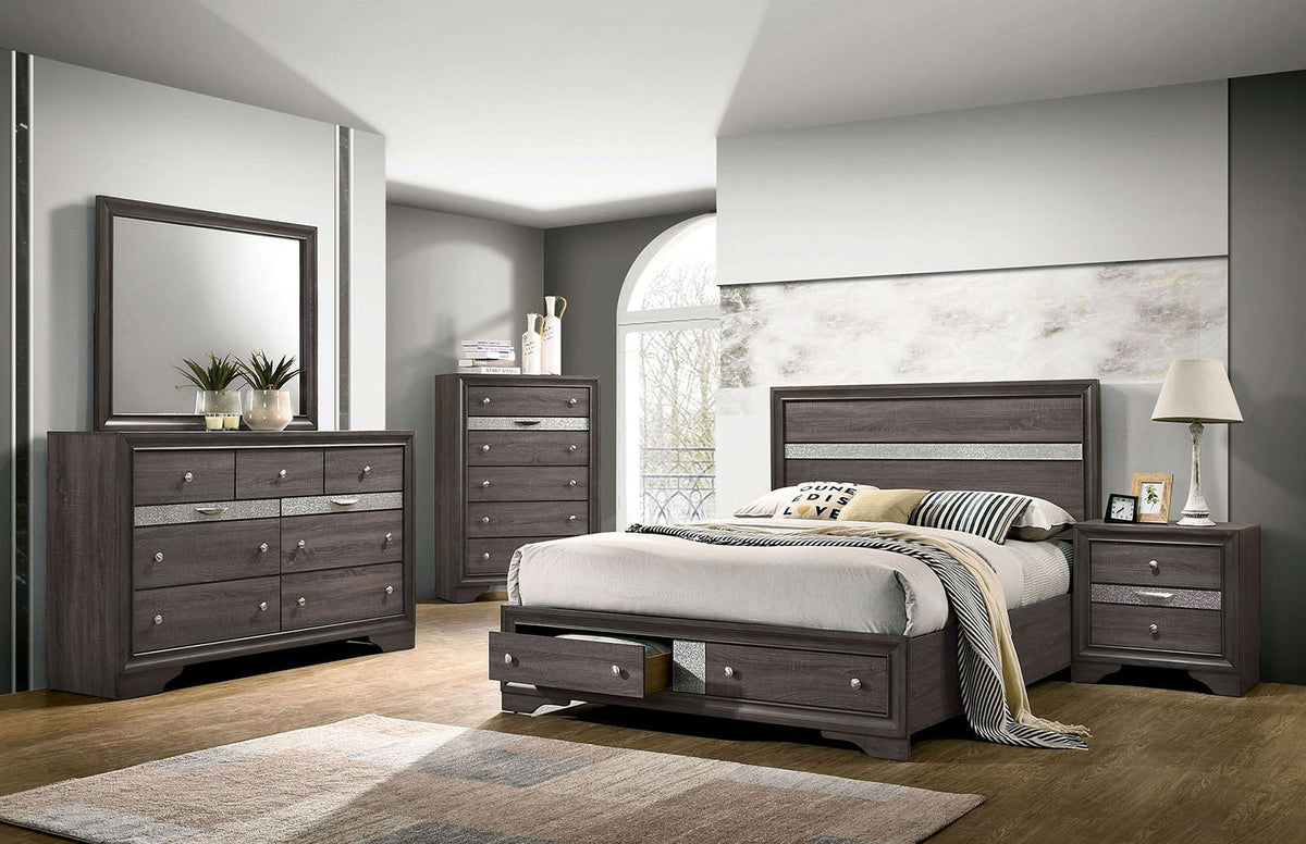 Chrissy Gray Contemporary Bedroom Set