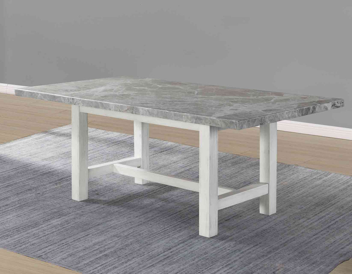 Canova Gray Marble Top Dining Room Set