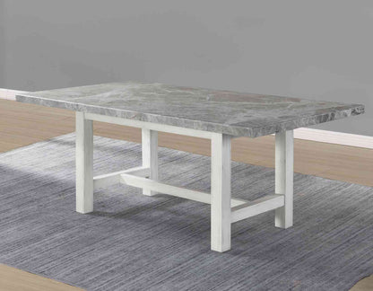Canova Gray Marble Top Dining Room Set