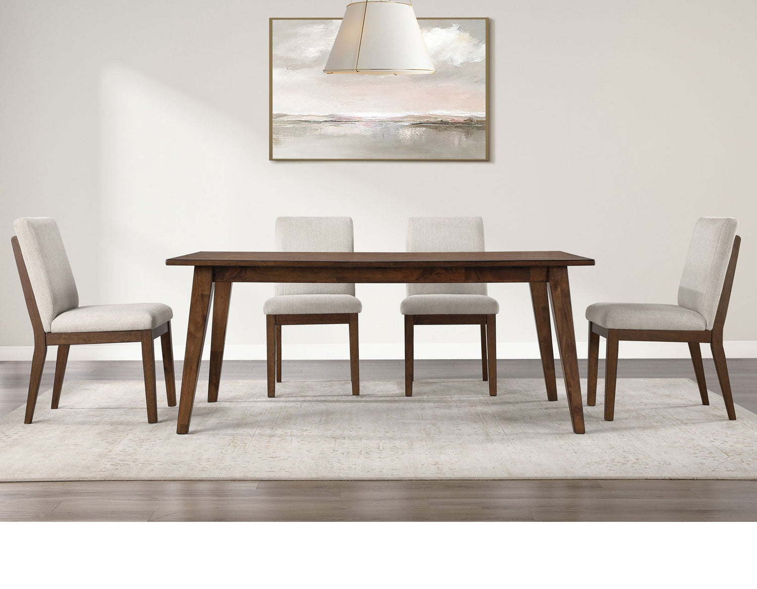 Canton Mocha 5-Piece Upholstered Dining Set