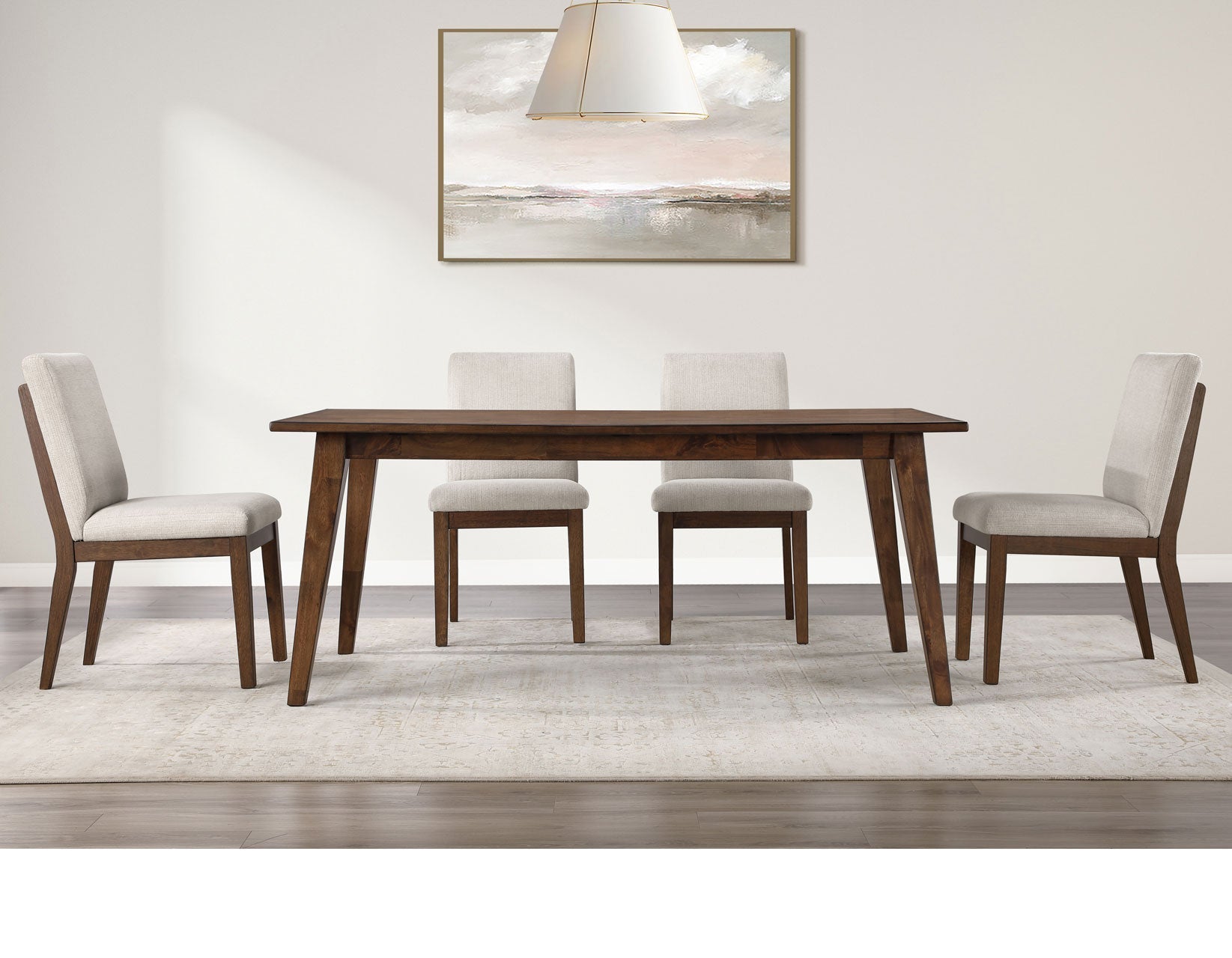 Canton Mocha 5-Piece Upholstered Dining Set