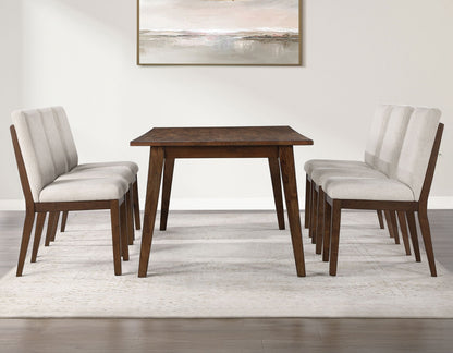 Canton Mocha 7-Piece Upholstered Dining Set