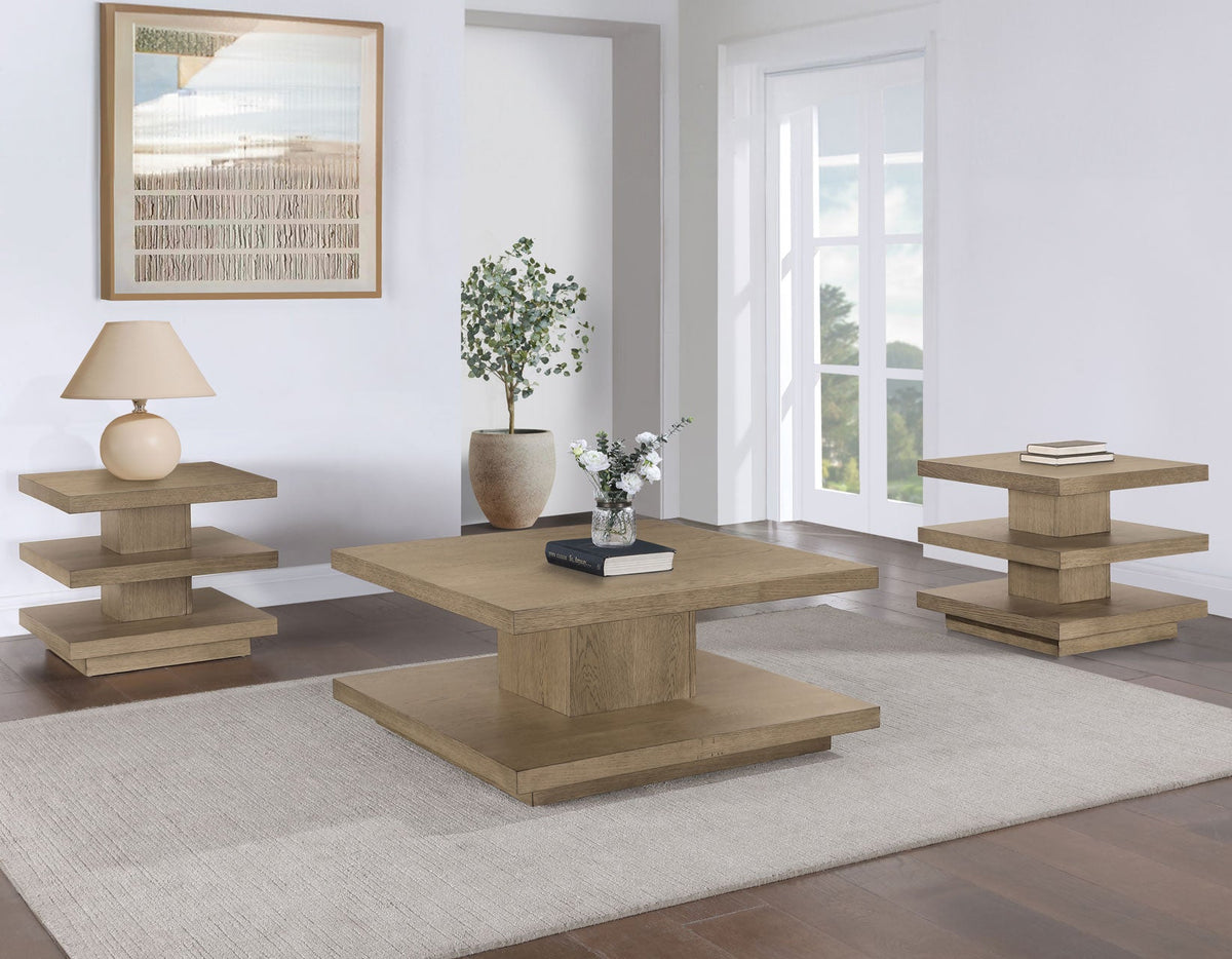 Canyon 3-Piece Table Set (Cocktail Table &amp; 2 End Tables)