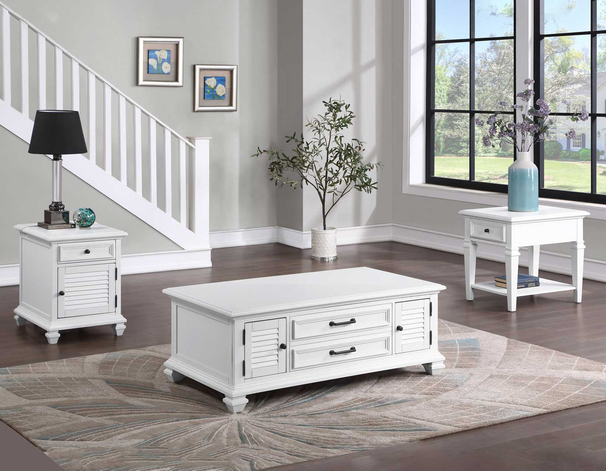 Charlestown 3-Piece Lift-Top Occasional Set (Lift-Top Cocktail &amp; Two End Tables)