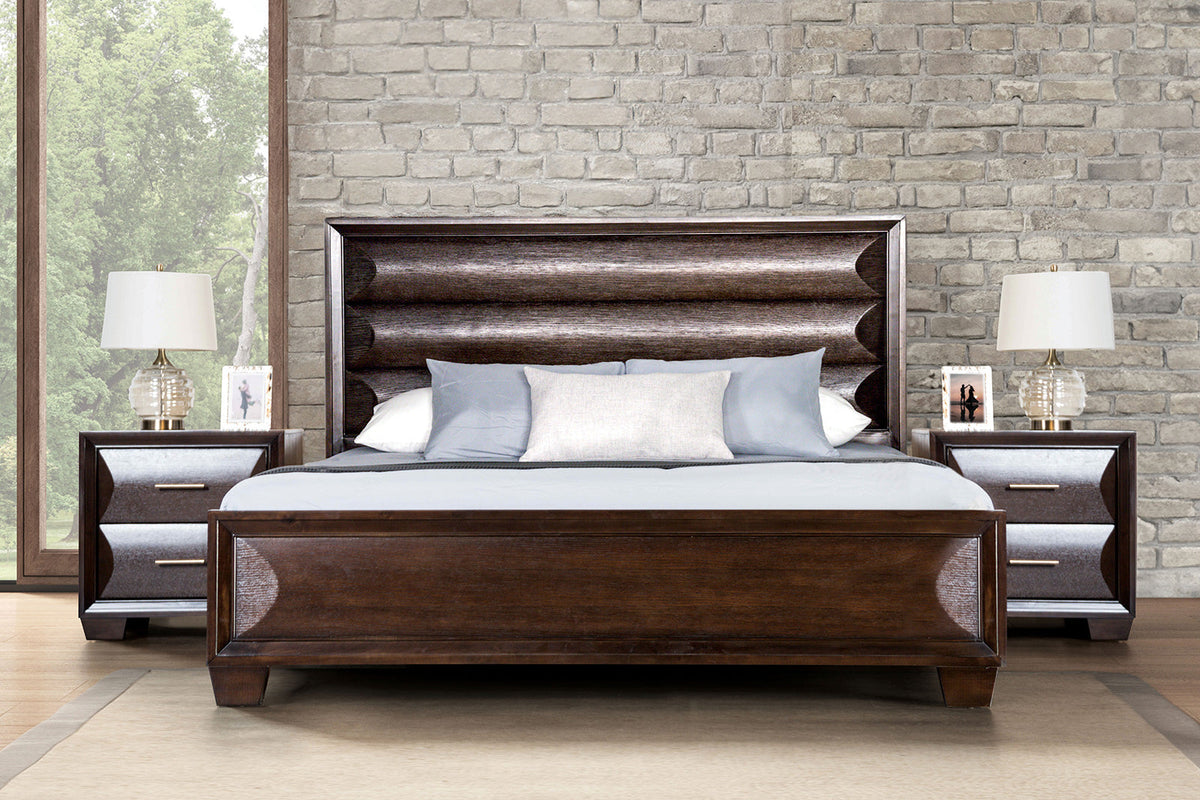 Chemnitz Espresso Transitional Bedroom Set