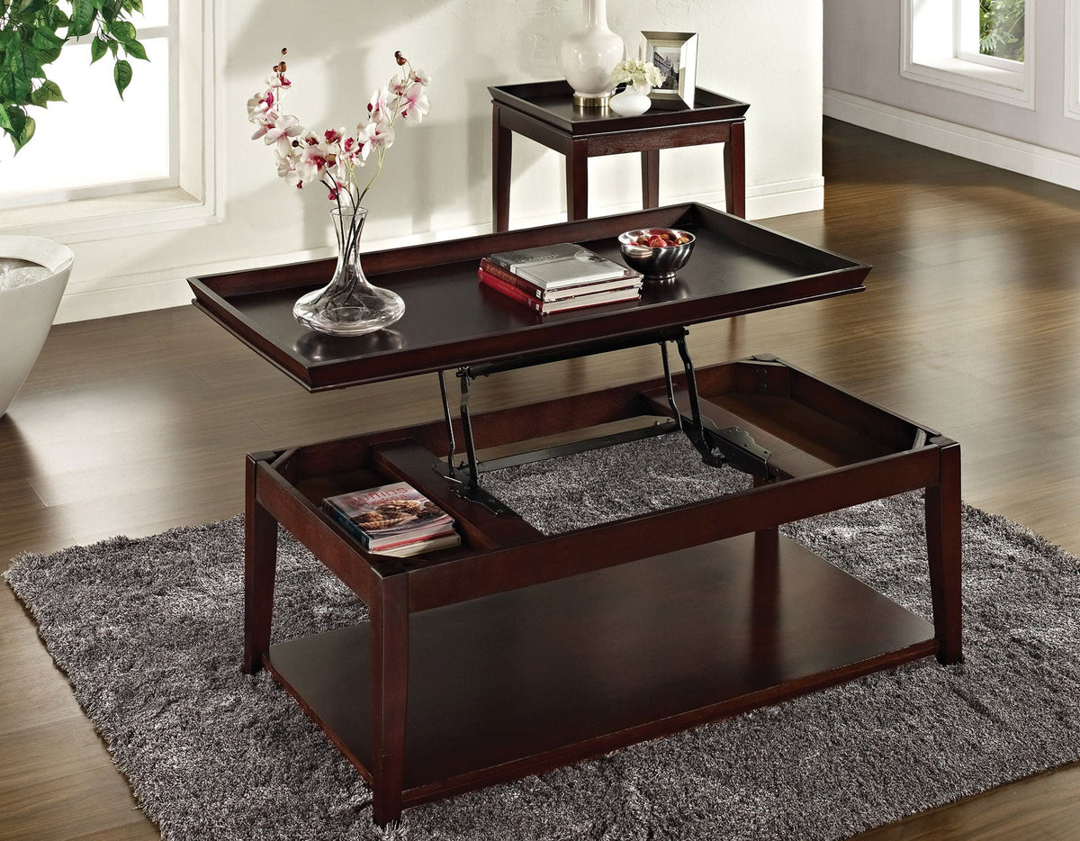Clemson 3-Piece Lift-Top Set(Lift-Top Cocktail &amp; 2 End Tables)