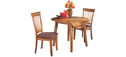 Berringer Rustic Brown Dining Table and 4 Chairs-PKG001914-Ashley-D199-15-01(2)-KO-Luna Furniture
