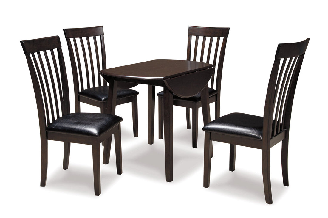 Hammis Dark Brown Dining Table and 4 Chairs from Ashley - Luna Furniture