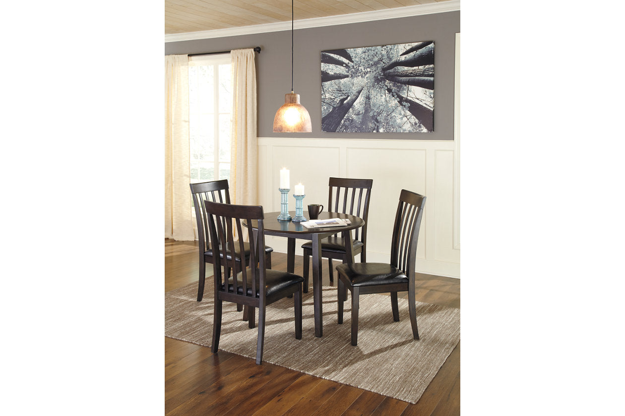 Hammis Dark Brown Dining Table and 4 Chairs from Ashley - Luna Furniture