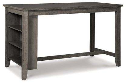 Caitbrook Gray Counter Height Dining Table and 4 Barstools from Ashley - Luna Furniture