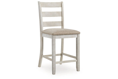 Skempton Two-tone Counter Height Dining Table and 6 Barstools from Ashley - Luna Furniture