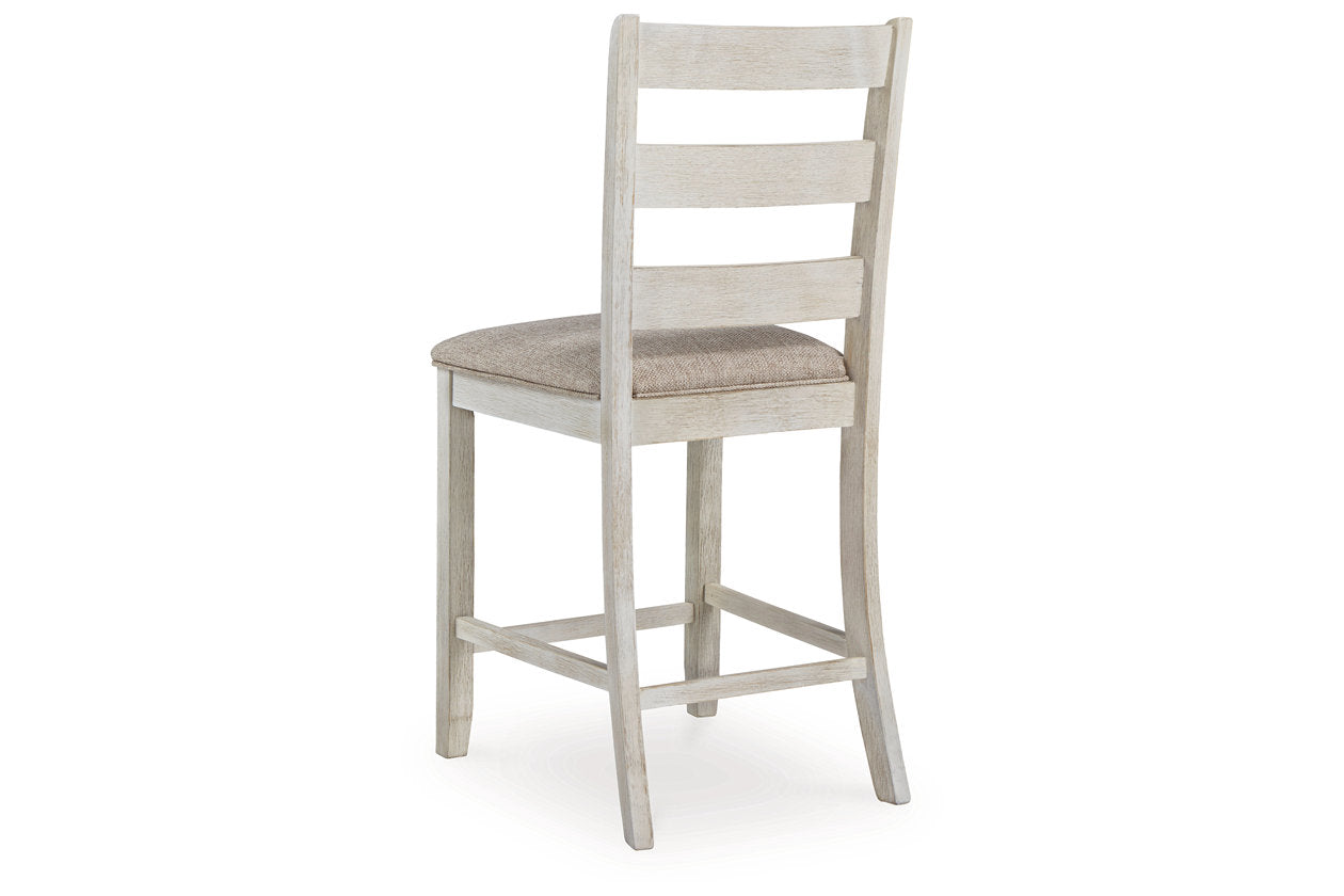 Skempton Two-tone Counter Height Dining Table and 6 Barstools from Ashley - Luna Furniture