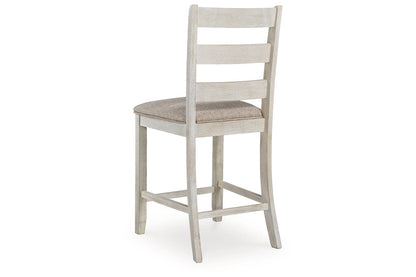 Skempton Two-tone Counter Height Dining Table and 6 Barstools from Ashley - Luna Furniture