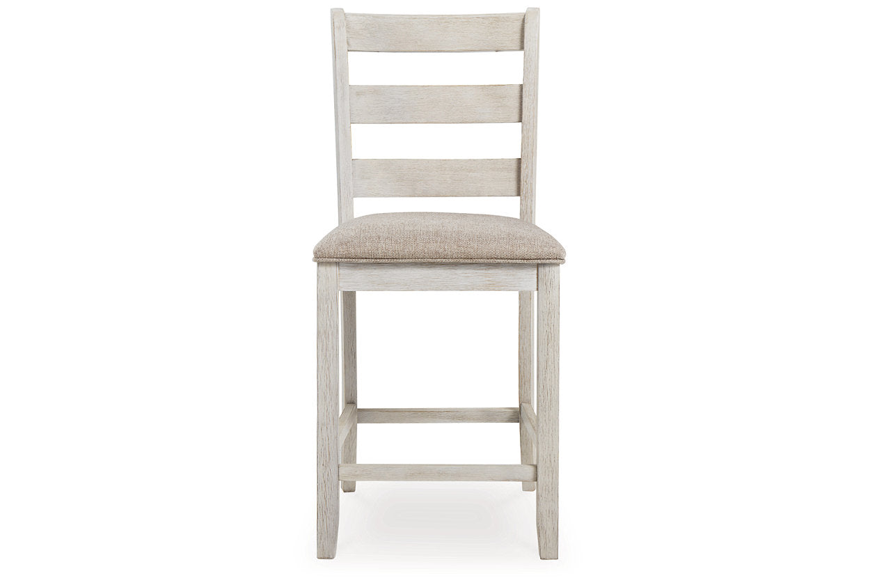 Skempton Two-tone Counter Height Dining Table and 6 Barstools from Ashley - Luna Furniture