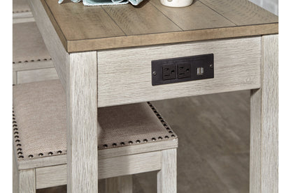 Skempton Two-tone Dining Table and 4 Chairs from Ashley - Luna Furniture