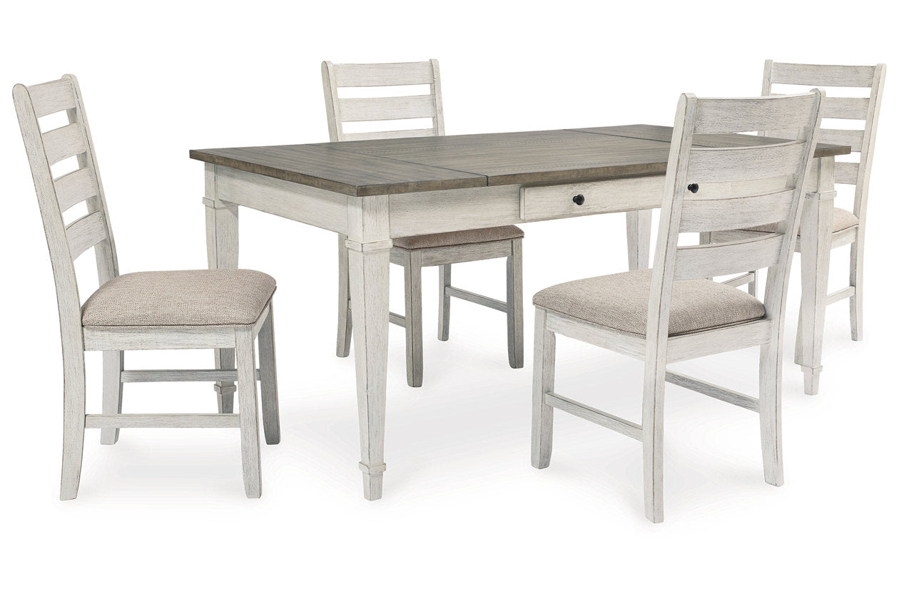 Skempton Two-tone Dining Table and 4 Chairs from Ashley - Luna Furniture