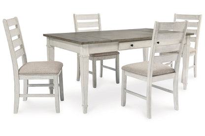 Skempton Two-tone Dining Table and 4 Chairs from Ashley - Luna Furniture