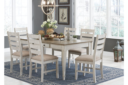 Skempton Two-tone Dining Table and 6 Chairs from Ashley - Luna Furniture