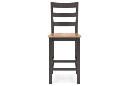 Gesthaven Natural/Brown Counter Height Dining Table and 2 Barstools -  Ashley - Luna Furniture