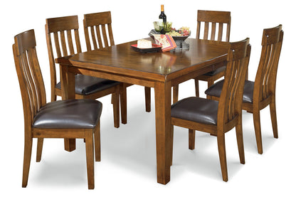 Ralene Medium Brown Dining Table and 6 Chairs from Ashley - Luna Furniture