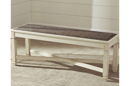 Bolanburg Two-tone Dining Table, 6 Chairs, and Bench from Ashley - Luna Furniture