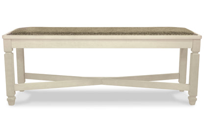 Bolanburg Two-tone Dining Table, 6 Chairs, and Bench from Ashley - Luna Furniture