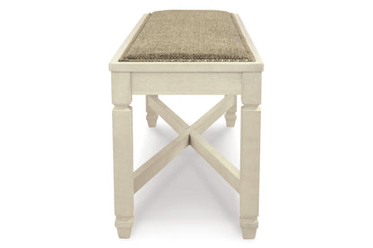 Bolanburg Antique White Dining Table with 4 Chairs and Bench from Ashley - Luna Furniture
