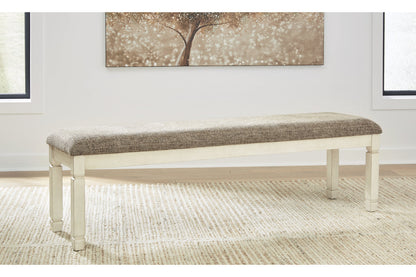 Bolanburg Antique White Dining Table, 6 Chairs and Bench from Ashley - Luna Furniture