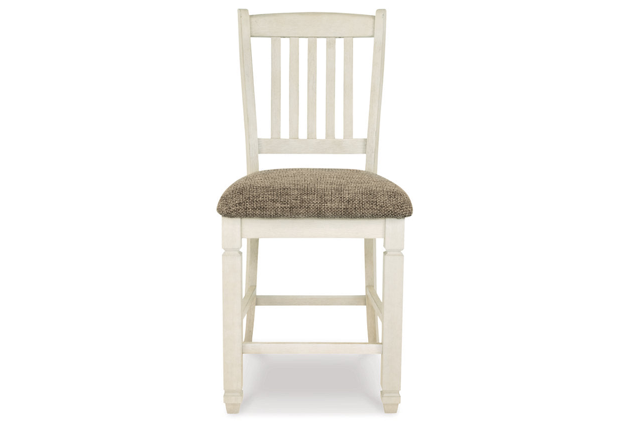 Bolanburg Two-tone Counter Height Dining Table with 6 Barstools -  Ashley - Luna Furniture