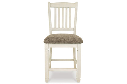 Bolanburg Two-tone Counter Height Dining Table with 6 Barstools -  Ashley - Luna Furniture