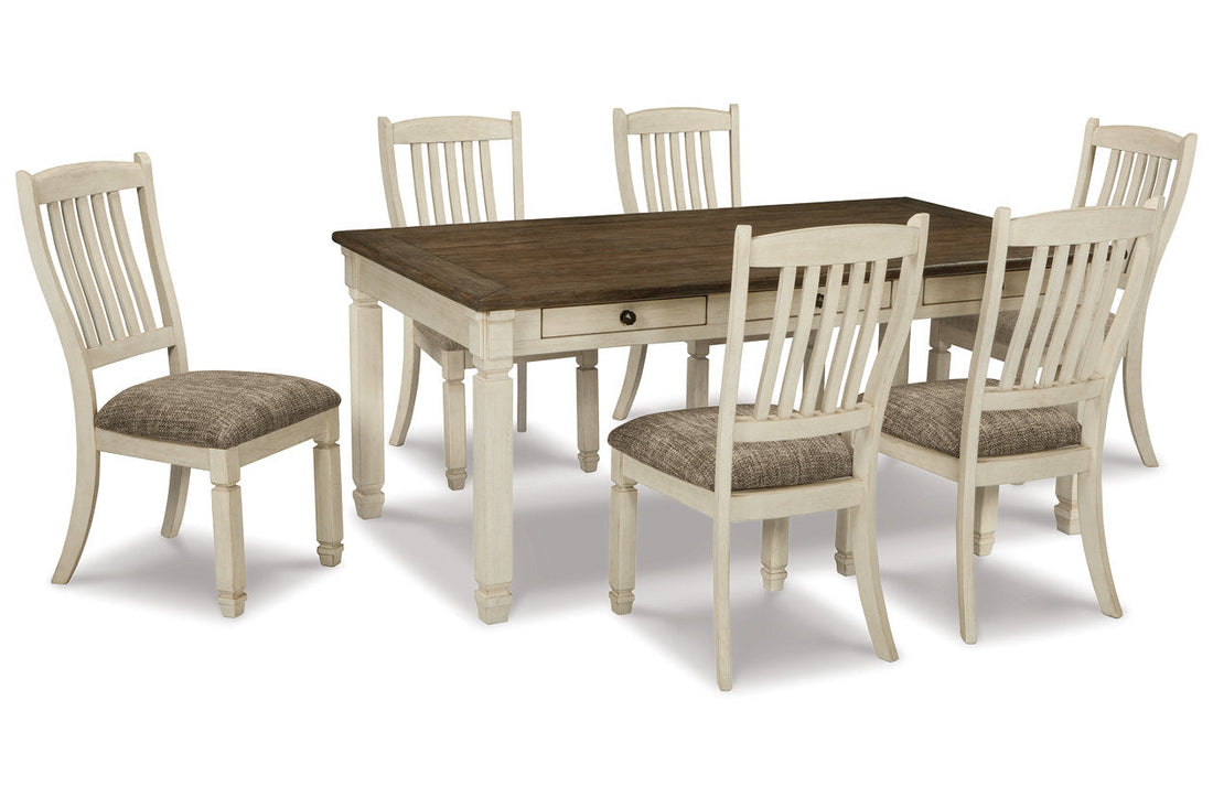 Bolanburg Two-tone Dining Table with 6 Chairs from Ashley - Luna Furniture