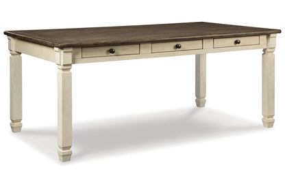Bolanburg Two-tone Dining Table, 6 Chairs, and Bench from Ashley - Luna Furniture