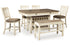Bolanburg Two-tone Counter Height Dining Table and 4 Barstools and Bench -  Ashley - Luna Furniture