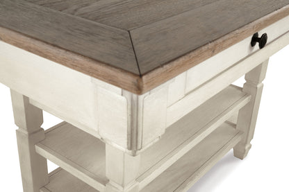 Bolanburg Two-tone Counter Height Dining Table with 4 Barstools -  Ashley - Luna Furniture