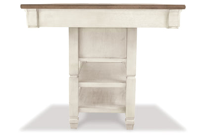 Bolanburg Antique White Counter Height Dining Table, 4 Barstools, Bench and Server from Ashley - Luna Furniture