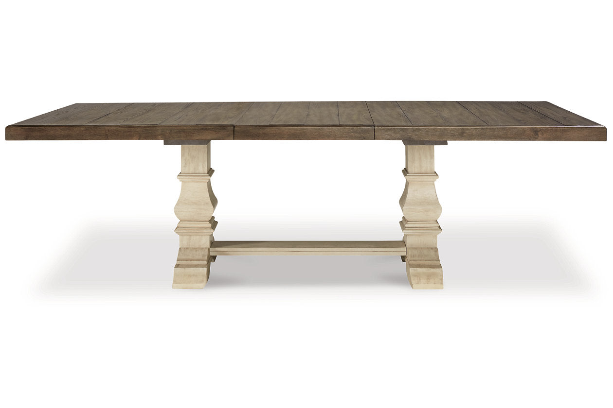 Bolanburg Antique White Dining Table and 8 Chairs from Ashley - Luna Furniture