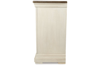 Bolanburg Antique White Counter Height Dining Table, 4 Barstools, Bench and Server from Ashley - Luna Furniture